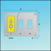 Standard Connector Panels with Panel Mounting Holes & Numbered Channels