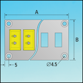 Miniature Connector Panels with Panel Mounting Holes